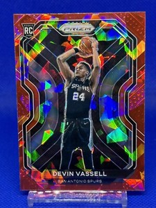 ❄️ 2020-21 Panini Prizm Red Ice Devin Vassell Rookie RC #252 Spurs!