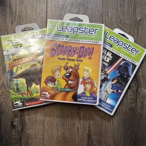 Leap Frog Leapster 2 Game Cartridge Lot Of 5 Titles I Scooby Doo Star Wars - Picture 8 of 11