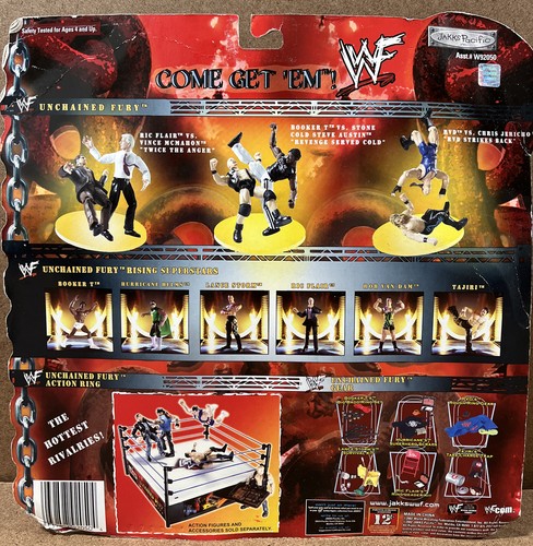 2002 WWE RAW UNCHAINED FURY RIC FLAIR VS MR MCMAHON ACTION FIGURE SET TY24 New - Picture 3 of 8