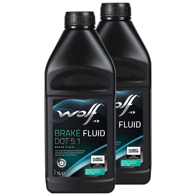 Bremsflüssigkeit WOLF BRAKE FLUID 5038 DOT 5.1 2 X 1 Liter für Beta Eikon 50 LC