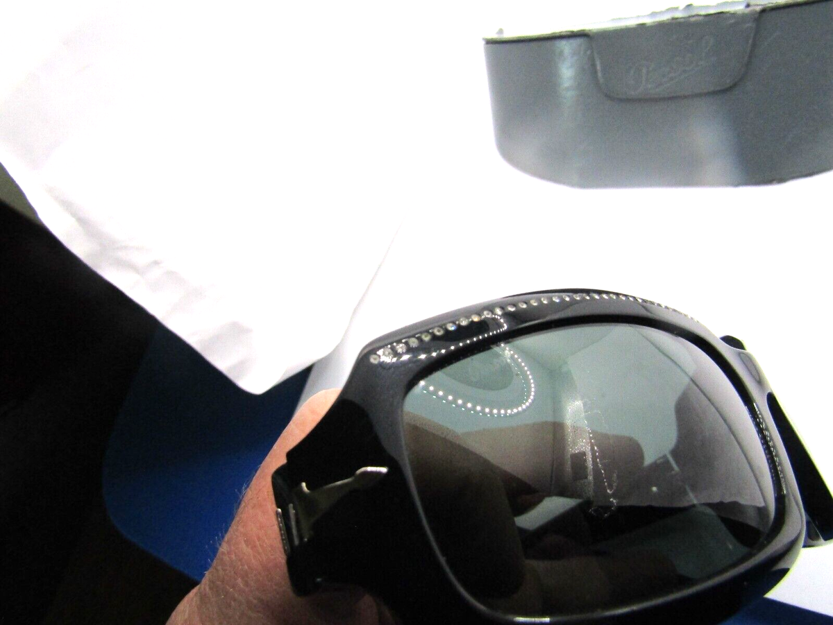 Persol Stardust Swarovski Crystal Sunglasses Black Persol Black Black Sunglasses for Women for sale | eBay main image 4