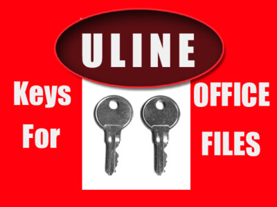 ULINE W400-W499 SET OF 2 KEYS ULINE GLOBAL BOULEVARD OFFICE FILE CABINET DESK