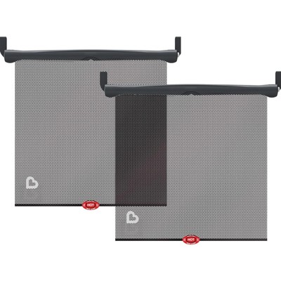 Brica Sun Safety Car Window Shade with Heat Alert, Helps block UVA/UVB Rays