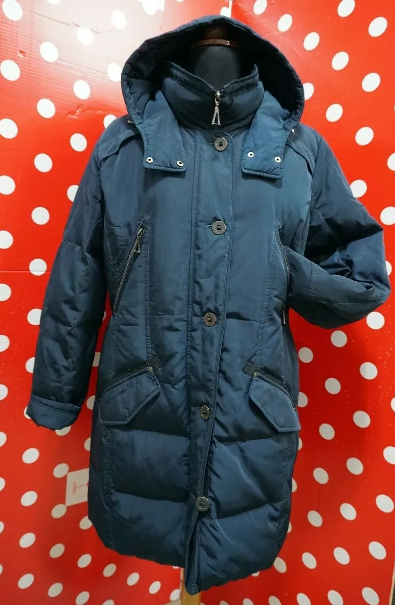 Gil Bret By Betty Barclay sz 46 us 16 puffer jacket down coat women hood