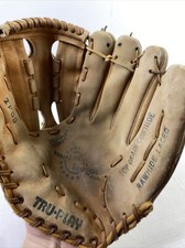 Vintage Tru-Play Baseball Glove TF55 Rare 11" Major League Model