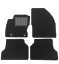 ASC tappetini auto set 4pz FORD FOCUS II SERIE 2005 2011 con battitacco +bottoni