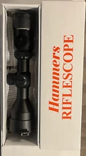 Hammers 3-9X42mm Illuminated Mil-Dot Reticle Compact Rifle Scope W/Box Blue/Red