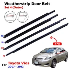 Weatherstrip Door Belt Set 4 Fits Toyota Vios NPC92 2007-12