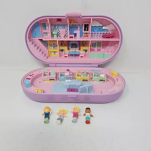 1992 Bluebird Polly Pocket Stampin School   Missing African American Girl Figure
