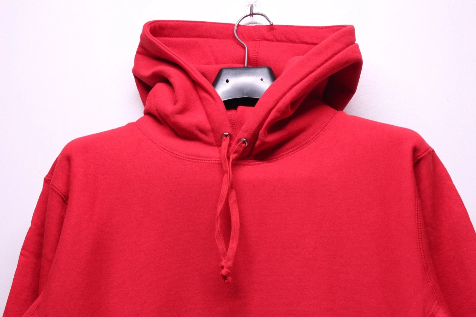 Felpa con cappuccio rossa Supreme Pure Fear limitata da uomo taglia XLarge 34436 nuova