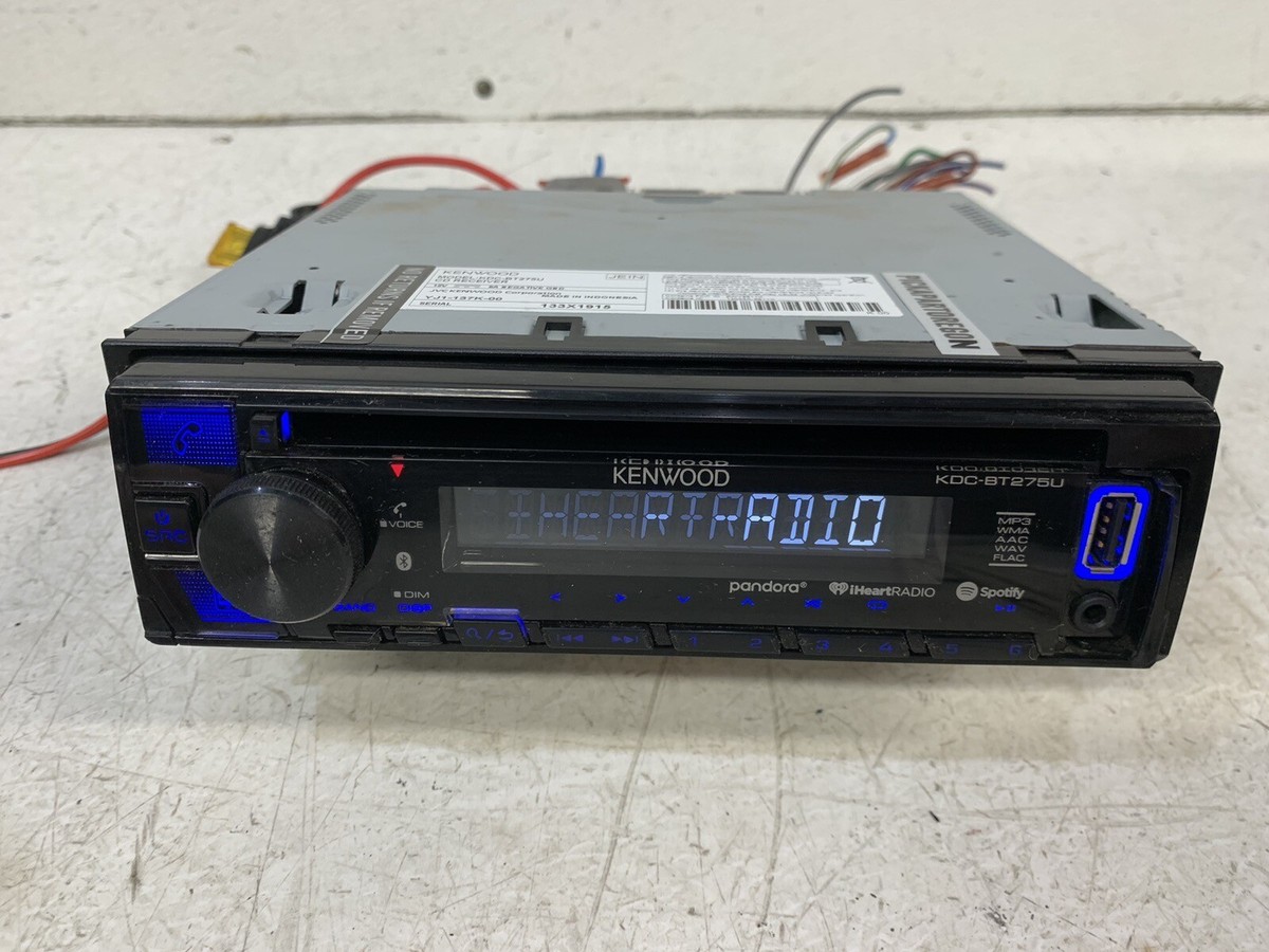 Kenwood KDC-BT275U 1 Din Radio Stereo CD Player | BT | AUX | USB