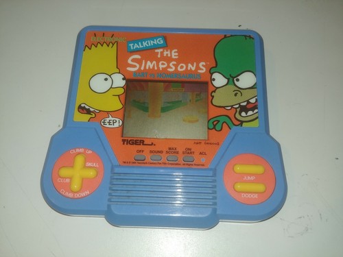 Simpsons Bart vs Homersaurus Tiger sprechendes elektronisches Spiel Arbeiten mit Sound