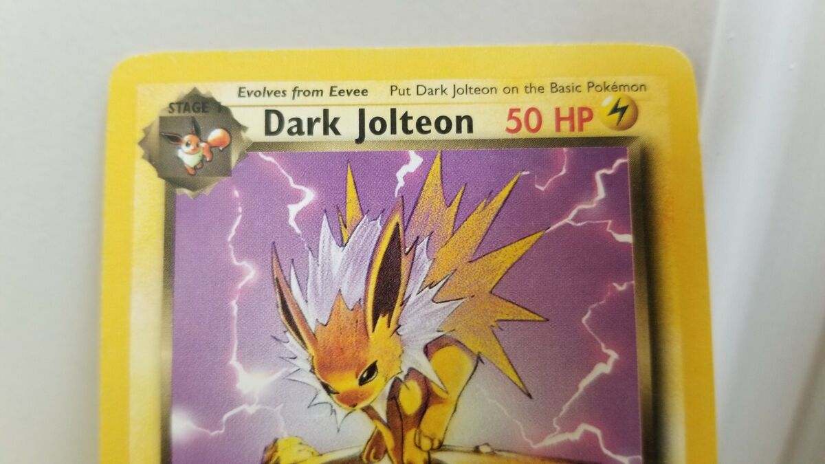 Pokemon Dark Jolteon Trading Game Card First Edition 36/82 Pokemon Dark Jolteon Trading Game Card First Edition 36/82