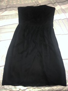 coast black strapless dress