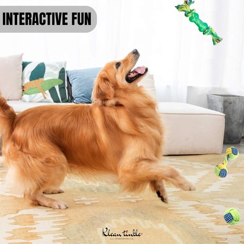 Set of 9 Dog Rope Toys Braided Rope Chew Play for Aggressive Chewers Cotton Toys - Picture 8 of 24