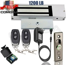 Door entry Access Control System, Electric Magnetic Lock 1200lb 500kg, 2 Remote 