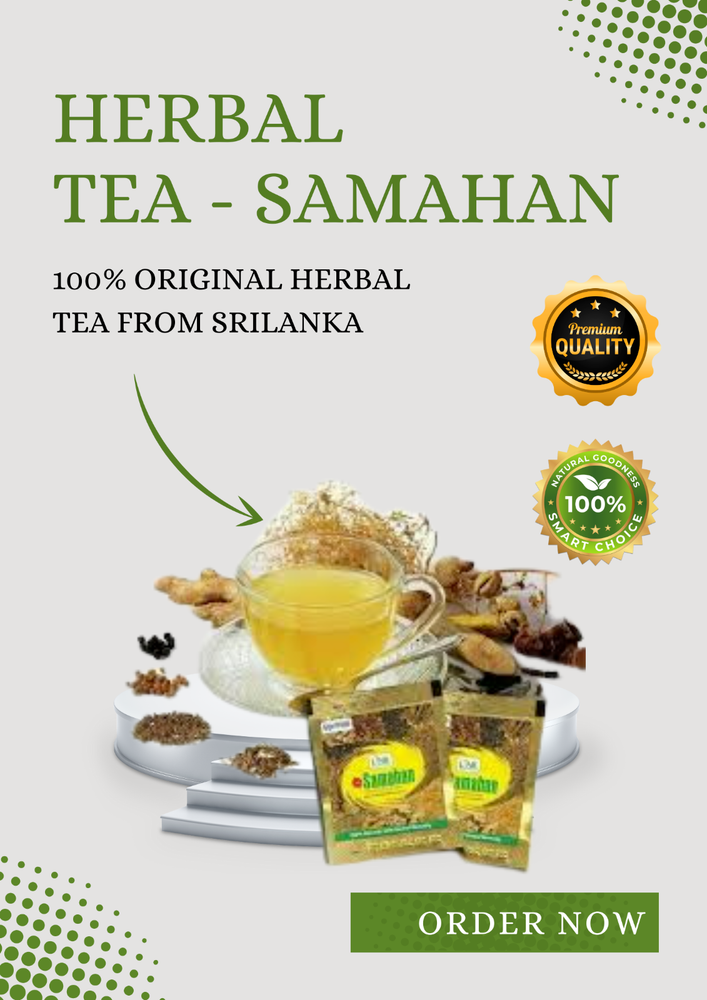 10 SAMAHAN Ayurveda Herbal Tea Natural Drink for Cough Cold remedy