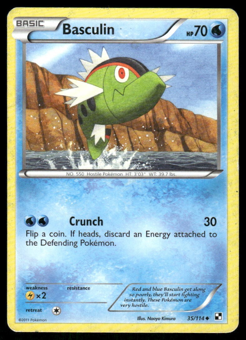 Basculin 35/114 Black & White Pokemon TCG trading card