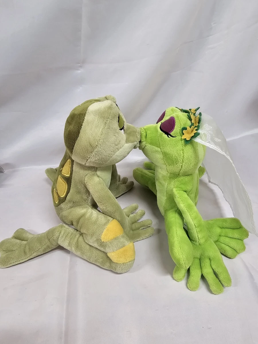 Disney Princess And The Frog Kissing Frog Plush - Tiana Prince Naveen  Disneyland