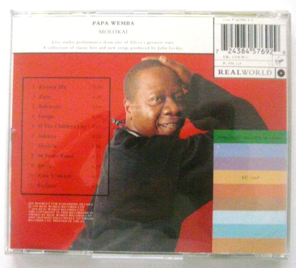 Papa Wemba - Molokai | CD | neuwertig | Real World | 1998 | 8p Booklet - Bild 3 von 3