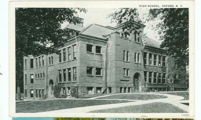 OXFORD, NEW YORK-HIGH SCHOOL-B/W-W/B-(NY-O)