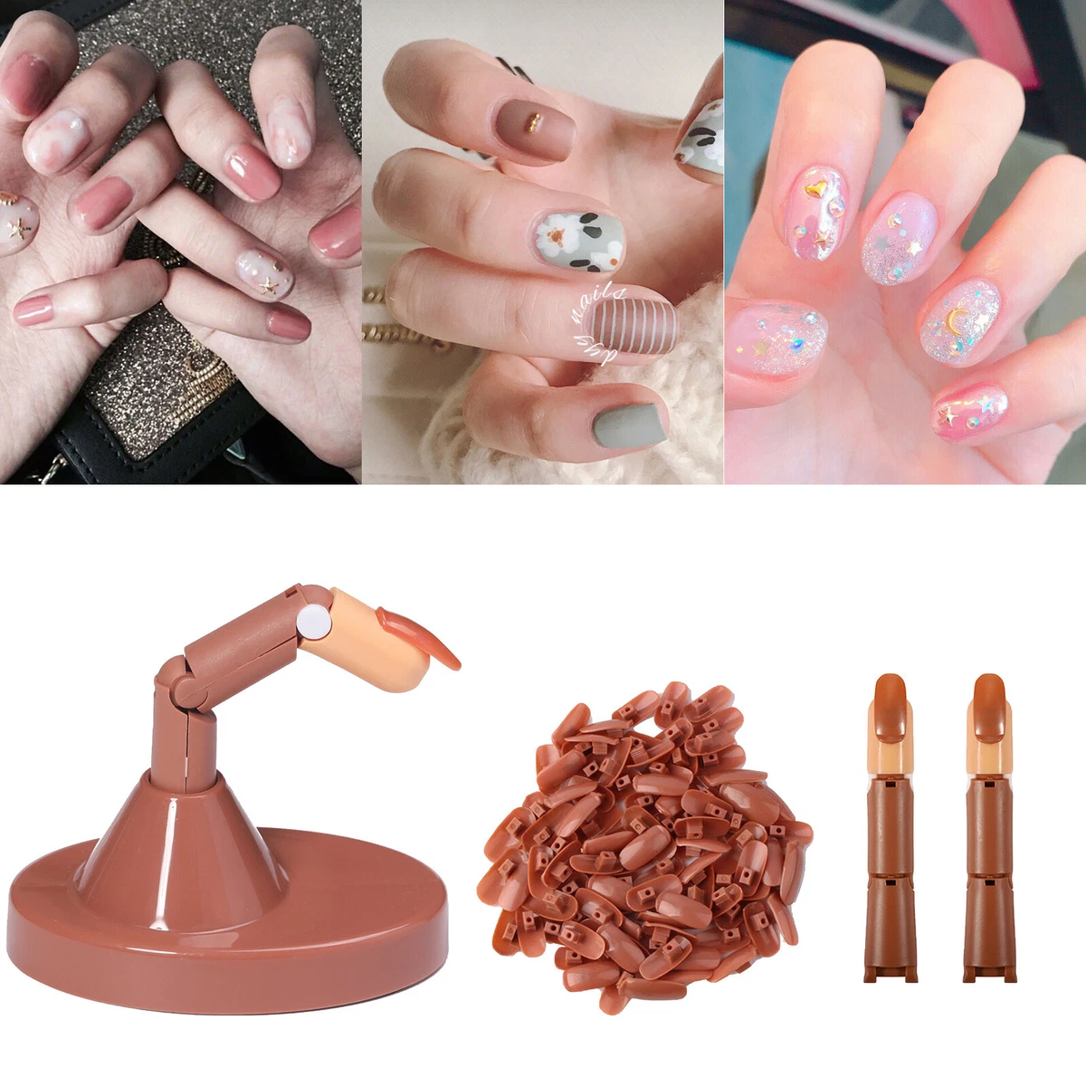Flexible Practice Hand Finger Bendable for Acrylic Nails Manicure Nail Salons UK