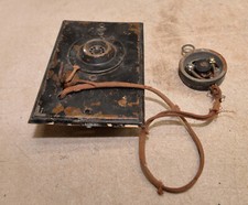 Antique Couch brass intercom phone call panel box collectible telephone parts