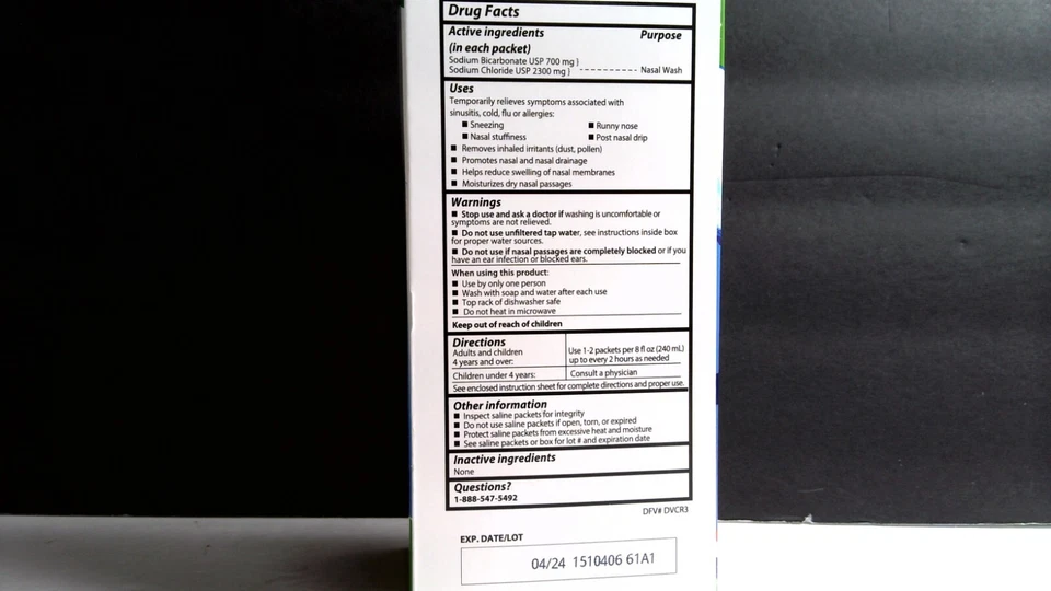 SinuCleanse Squeeze Bottle Nasal Wash Includes Saline Packets 30 Count G4 Foto 3 de 3