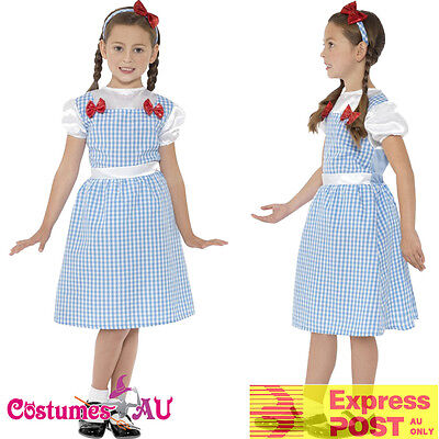 Classic The Wizard of Oz Costume Dorothy Children Book Week Girl Dress Halloween