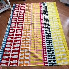 Tende Ikea Hedda vintage cotone colorato 3 pannelli rare