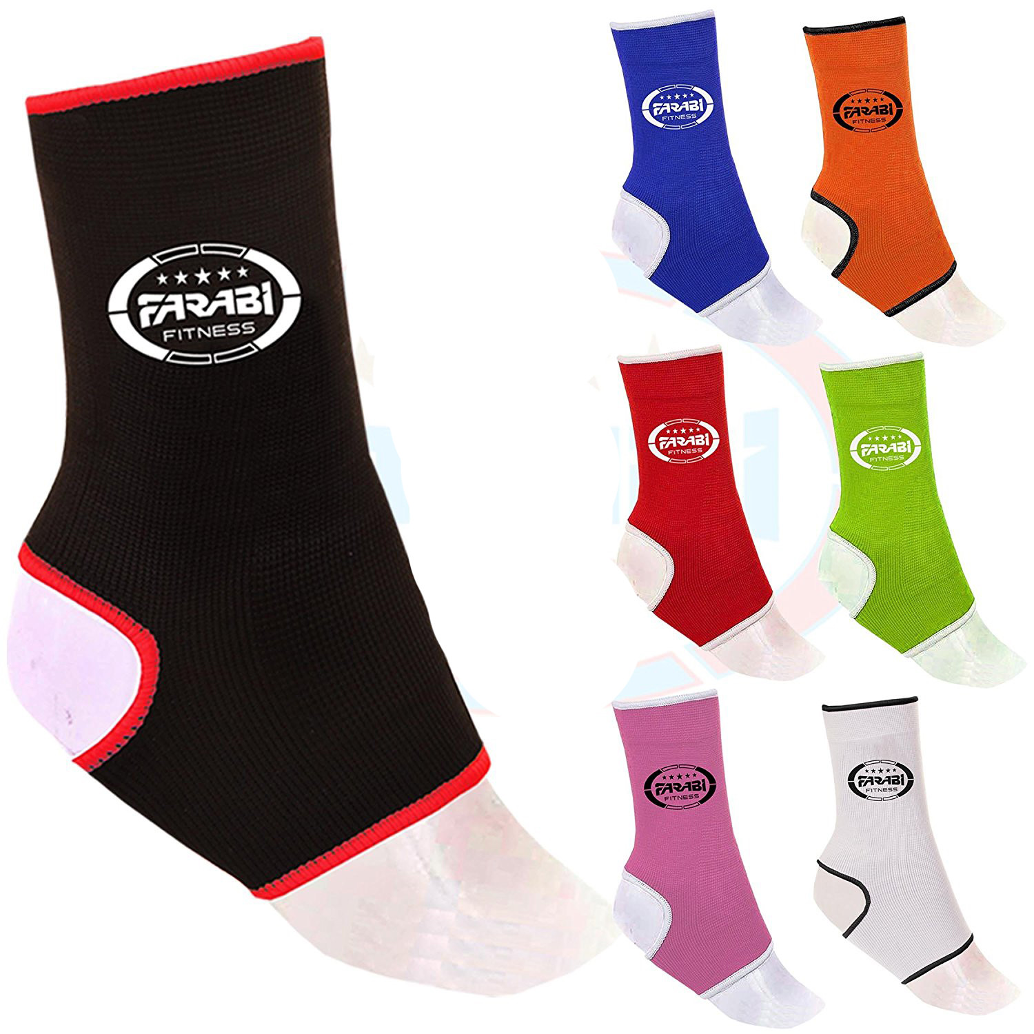 Soporte de tobillo Jersey Alivio de lesiones por dolor Muay Thai PAIR Patada elástica