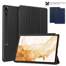 For Samsung Galaxy Tab S7 FE/S8+/S7 Plus Tablet Case Leather Stand Smart Cover