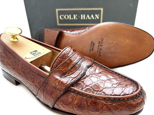 $1400 Cole Haan Mens Genuine Crocodile 