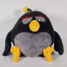Black Bird Bomb Angry Birds 6" Plush 2015 Commonwealth No Sound