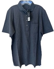 Greyson Mens Golf Spirit Polo Shirt Dark Heather Gray Cotton/Nylon/Spandex NWT L