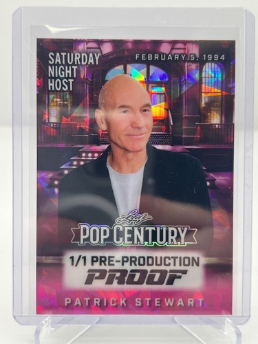 2025 LEAF POP CENTURY PATRICK STEWART SNL HOST 1/1 PRE-PRODUCTION PROOF