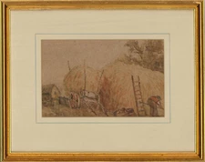 Henry S.W. Eyre (1872-1937) - Early 20th Century Watercolour, The Hay Cart
