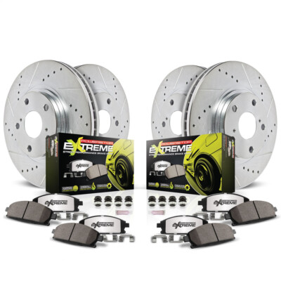 Power Stop K6805-26 for 15-20 Ford Mustang Front & Rear Z26 Street Warrior Brake