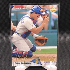 1993 Upper Deck #468 Ivan Rodriguez Peter Gammons Inside The Numbers Rangers