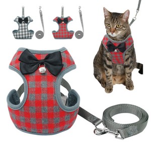 Détails Sur Mignon Petit Chien Chat Arc Harnais Laisse Ensemble Douce Chiot Gilet De Marche