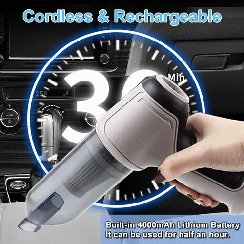 4 in 1 Upgrade Car Vacuum Cleaner Air Blower Wireless Handheld Rechargeable Mini - Picture 4 of 14