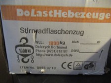 DoLast Black Series Stirnradflaschenzug 1000 kg  3,00 m Kettenlänge