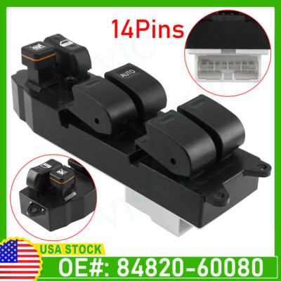ーーーーーtadao 1229. ーーーーー RHD Power Window Switch 84820-60080 For Toyota LAND CRUISE Prado
