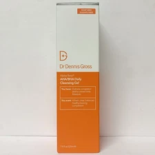Dr Dennis Gross AHA/BHA Daily Cleansing Gel - 7.5 oz / 225mL NEW