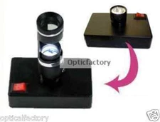 Dark Field 10x Loupe with Desktop Light Darkfield Gem
