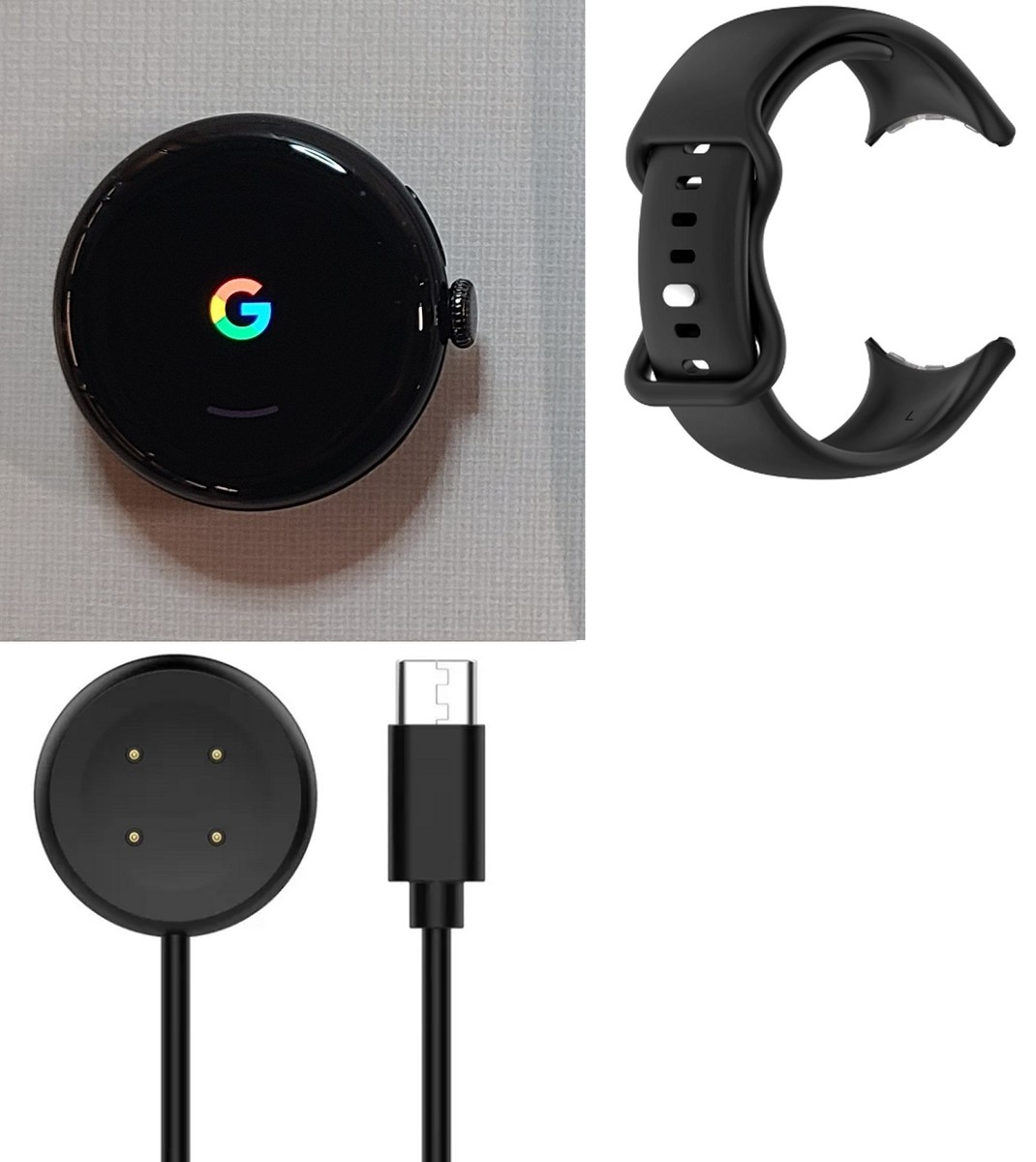 Google Pixel Watch 3 - GG3HH 41mm GPS - Obsidian Black - VERY GOOD