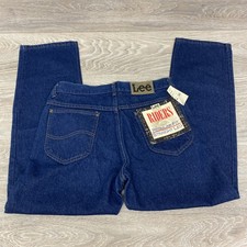Lee Riders 34 x 30 Regular Fit Straight Leg Dark Wash Denim Union Made NWT NOS