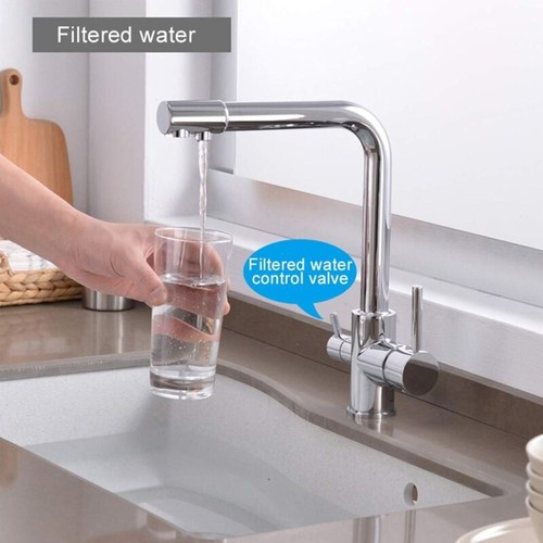 Suguword 3 Way Kitchen Swivel Faucet Filtered Water NEW with Defect - Picture 3 of 5