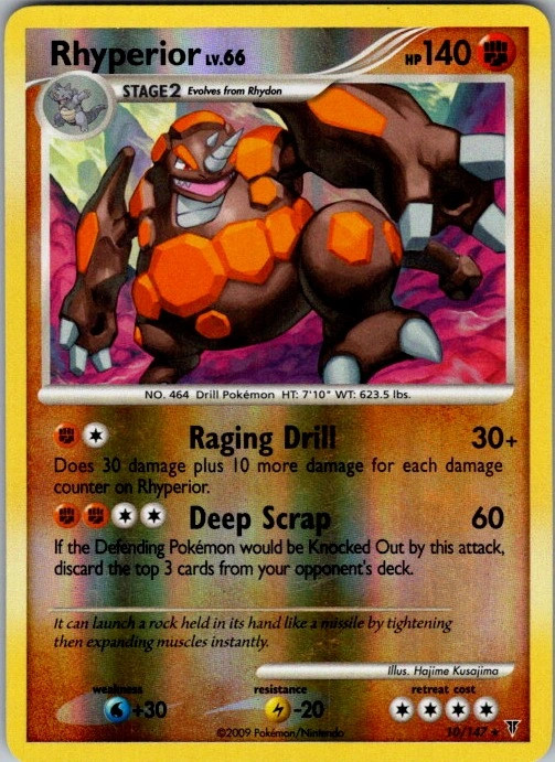 Rhyperior 10/147 Supreme Victors Rare LP Pokemon TCG