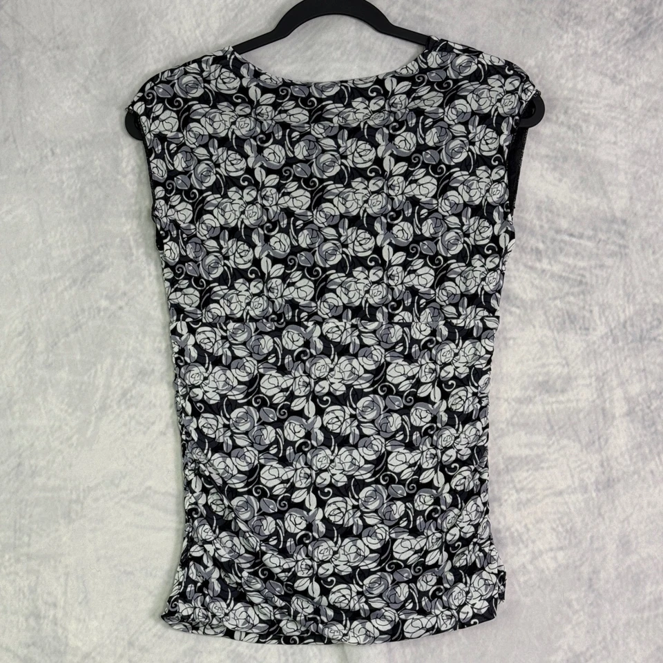 Top de colección babydoll sobrepelliz talla S negro blanco hada grunge salir malla rosas Foto 3 de 4